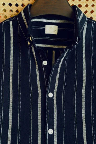 Deep Navy With White Stripe