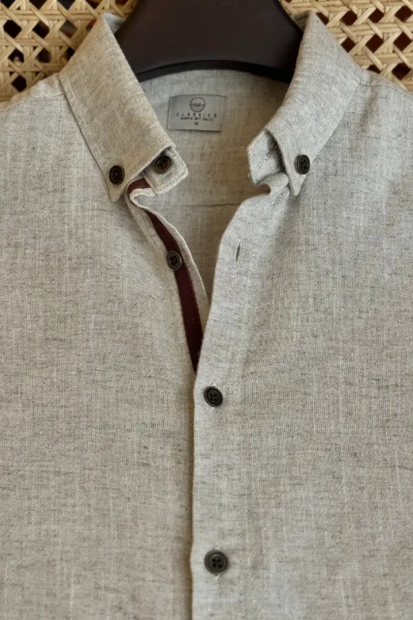 Light Grey With Chocolate Twill