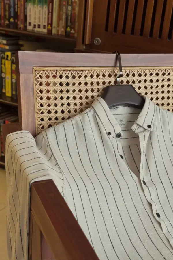 Beige With Black Stripe