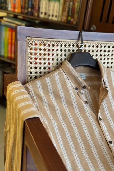 Camel With Beige Stripe
