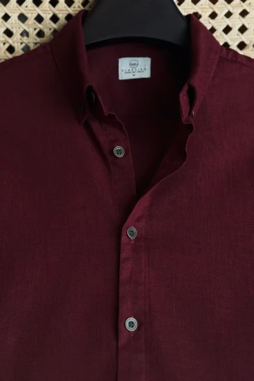 Burnt Maroon Solid Shirt