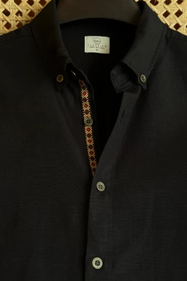 Black with Beige Maroon Twill Tape
