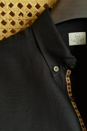 Black with Beige Maroon Twill Tape