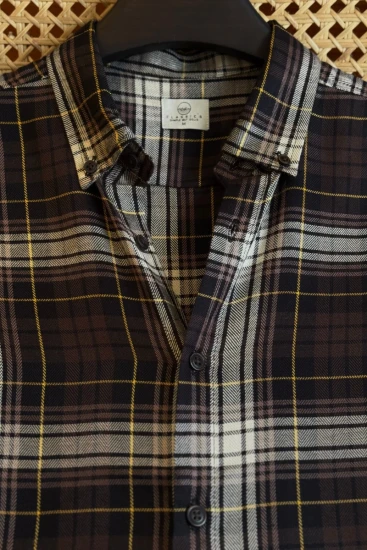 Black Brown Grey With Yellow Checks