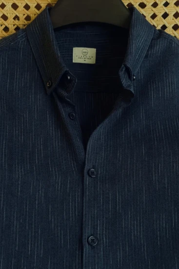 Textured Midnight Navy Shirt