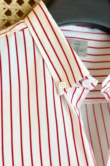 Off white with Red Stripes Shirt