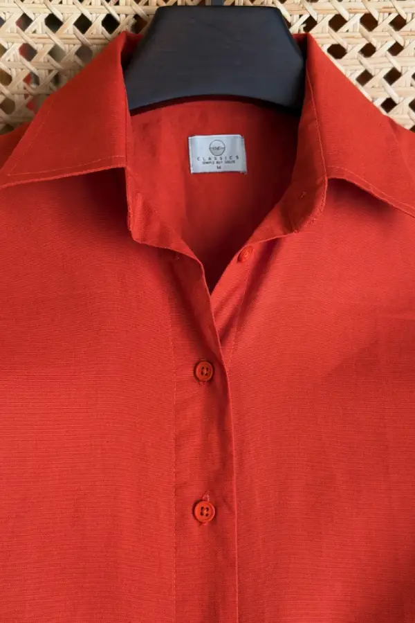 Orange Oxford Shirt