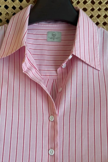 Soft Pink with RedWhite Stripe
