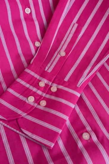 FEMALE Hot Pink with white Blue Stripe