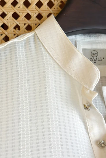 Off white Textured Panjabi