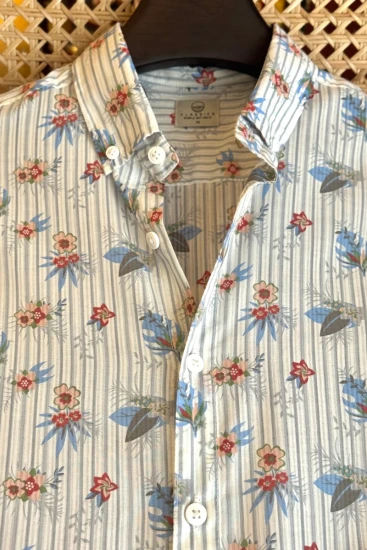 Blue Printed Shirt